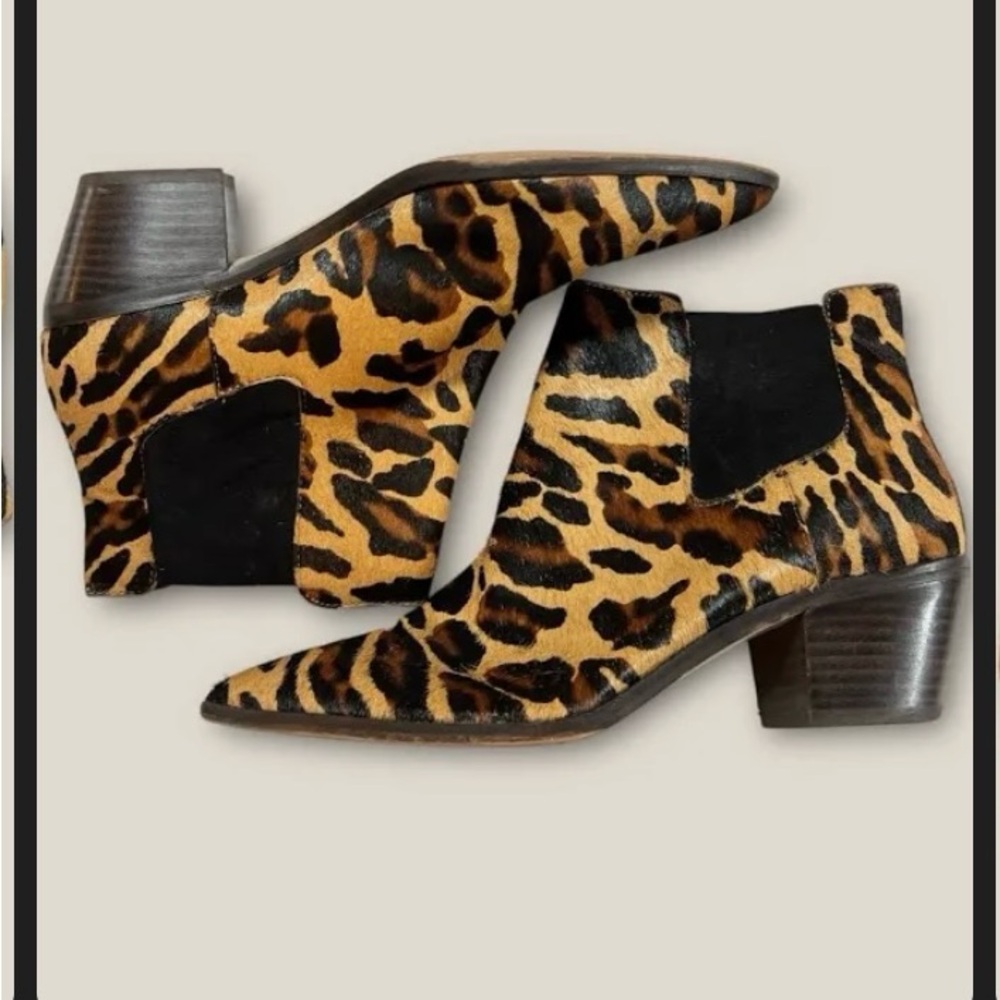 Leopard Print Ankle Boots cowgirl 🤠